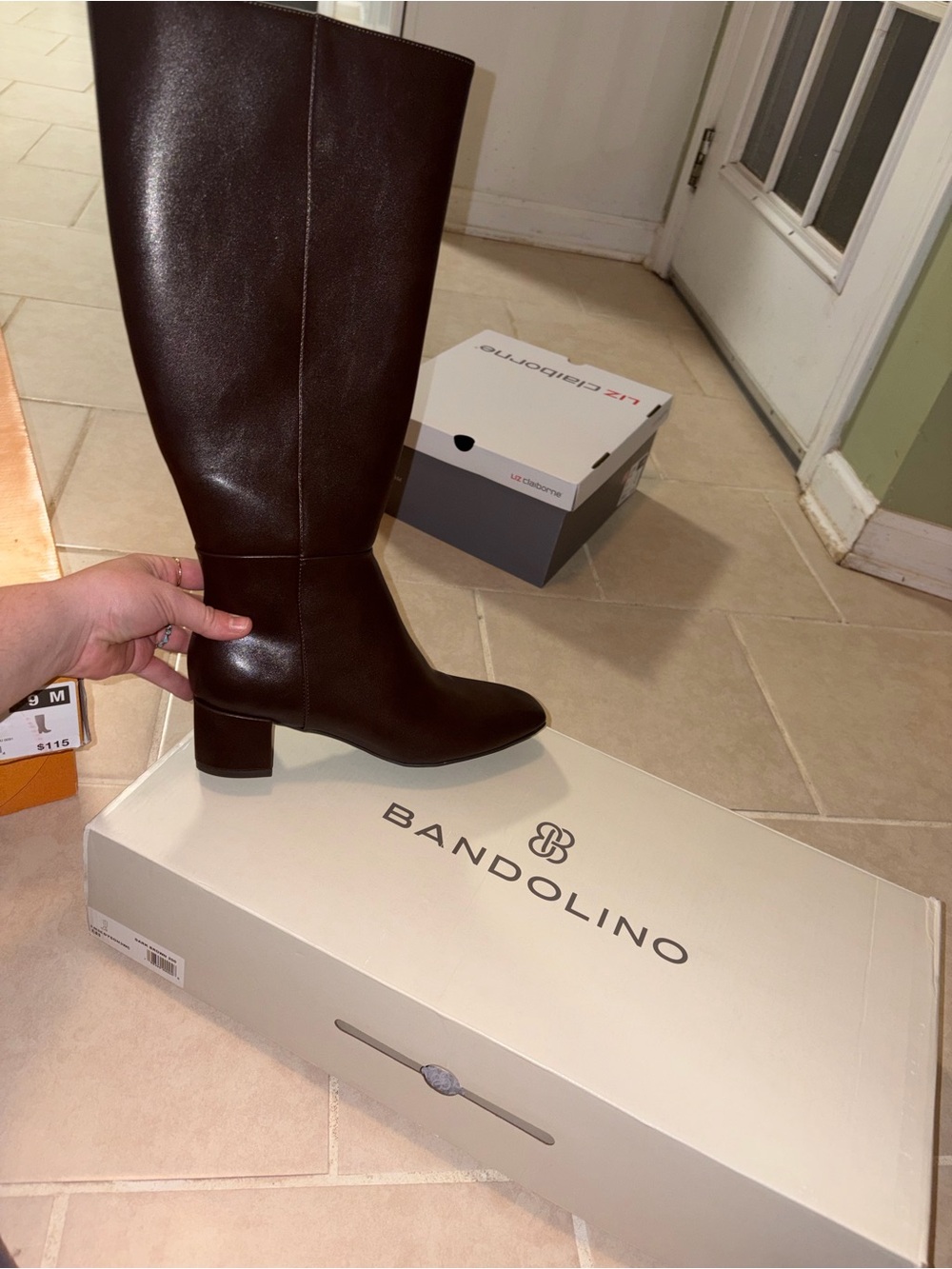 Bandolino Dark Brown Tall Leather Knee Boots